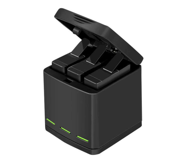 TELESIN Ładowarka trójkanałowa do GoPro H5/H6/H7/H8 + 2 akumulatory - 1190397 - zdjęcie 2